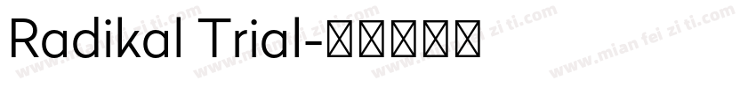 Radikal Trial字体转换